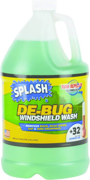 SPLASH Windshield Wash De-Bug with Rain Repeller