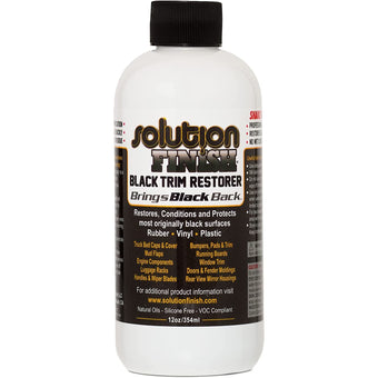 compare product Solution Finish - Black Plastic & Vinyl Trim Restorer