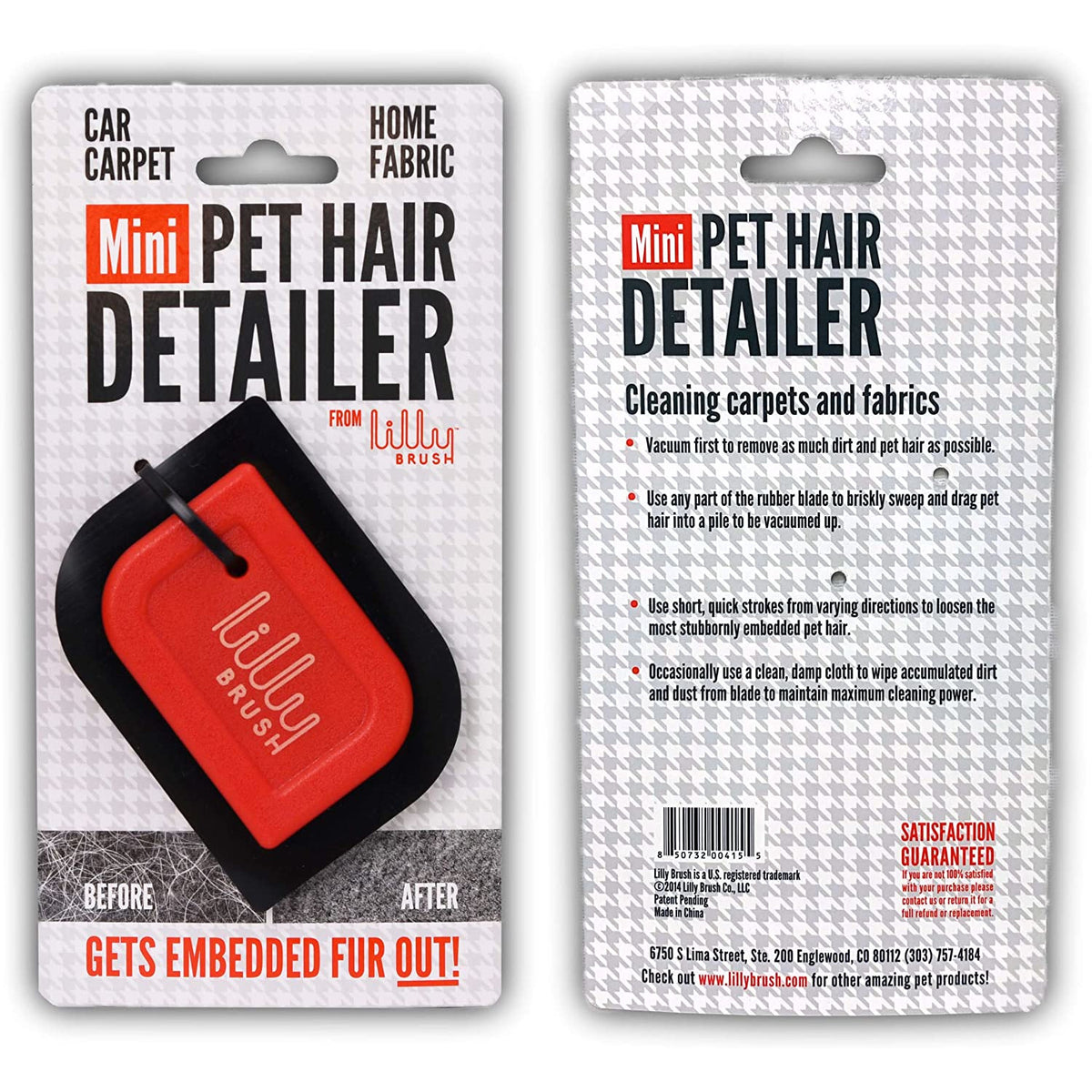 Lilly Brush Auto Pet Hair Detailer Two piece Kit – Pal Automotive  Specialties, Inc.