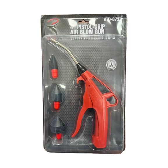 4" PistolGrip Air Blow Gun with Rubber Tips Zappy's Auto Washes