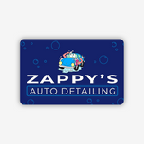 Auto Detailing Plastic Gift Card