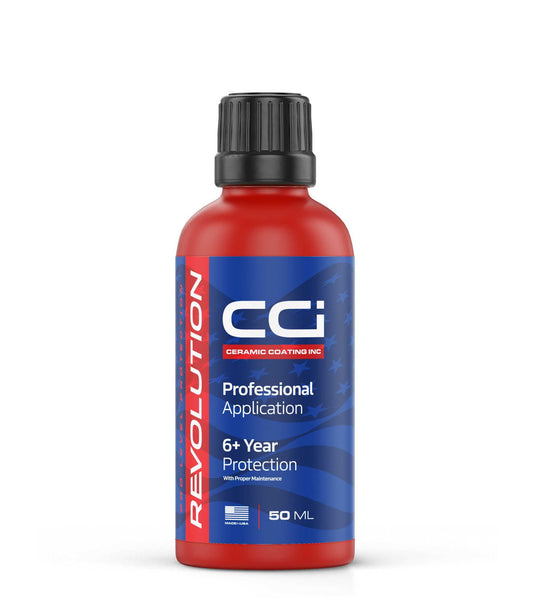 CCI Revolution Professional Ceramic Coating 50 ML bottle for vehicle protection.