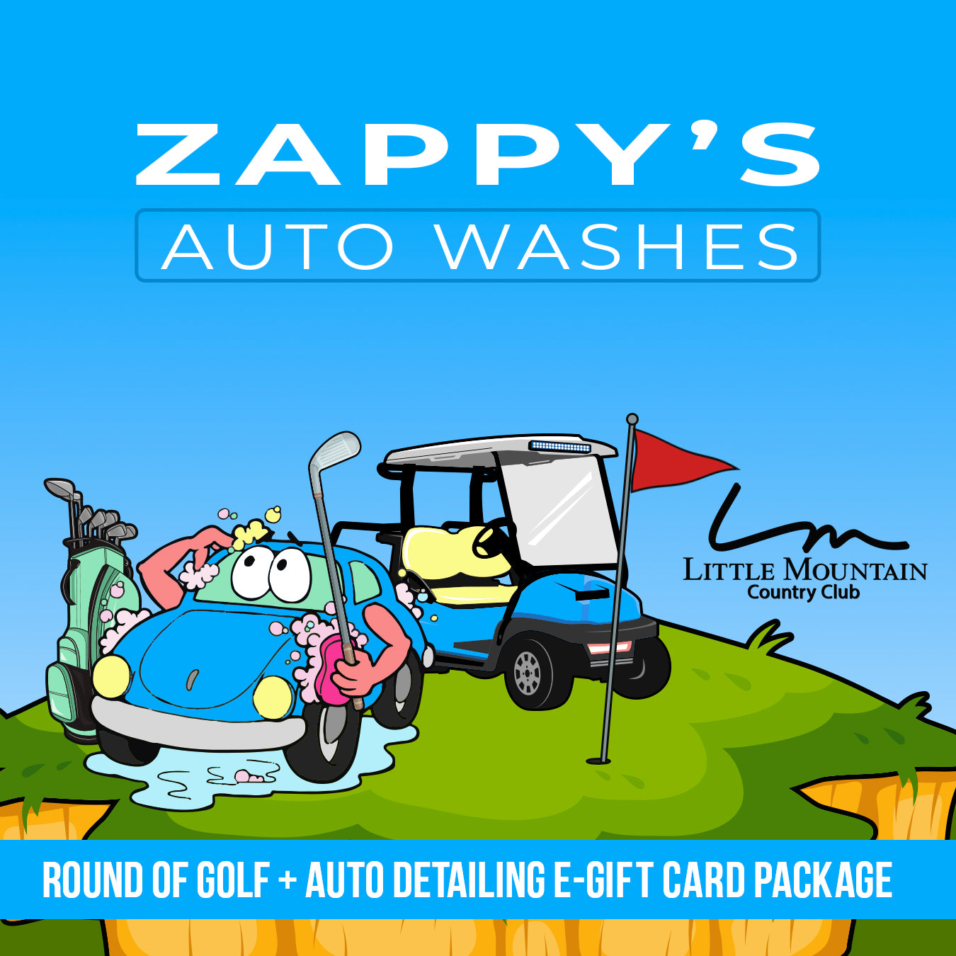 Round of Golf + Auto Detailing eGift Card Package