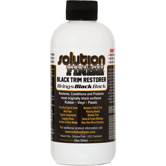 Solution Finish - Black Plastic & Vinyl Trim Restorer