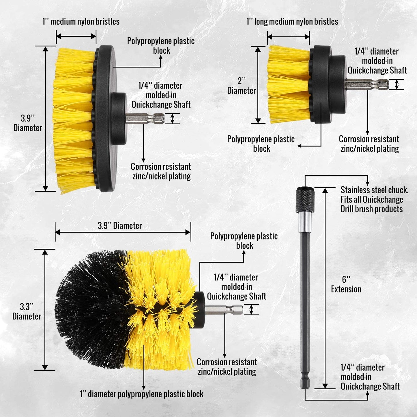 Drill Brush Set