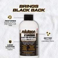 Solution Finish - Black Plastic & Vinyl Trim Restorer