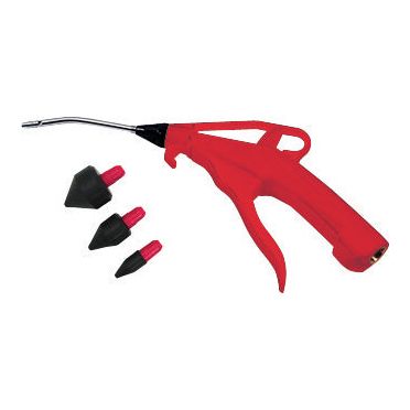 4" Pistol-Grip Air Blow Gun with Rubber Tips