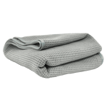 Waffle Weave Grey Matter Microfiber Drying Towel