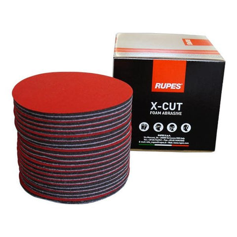 Rupes X-Cut Foam Backed Abrasive Discs (20 pcs)
