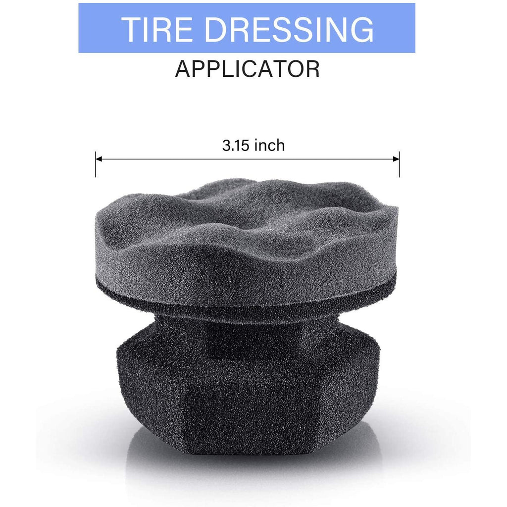 Large Tire Shine Applicator Pad Hex-Grip Tire Dressing Applicator